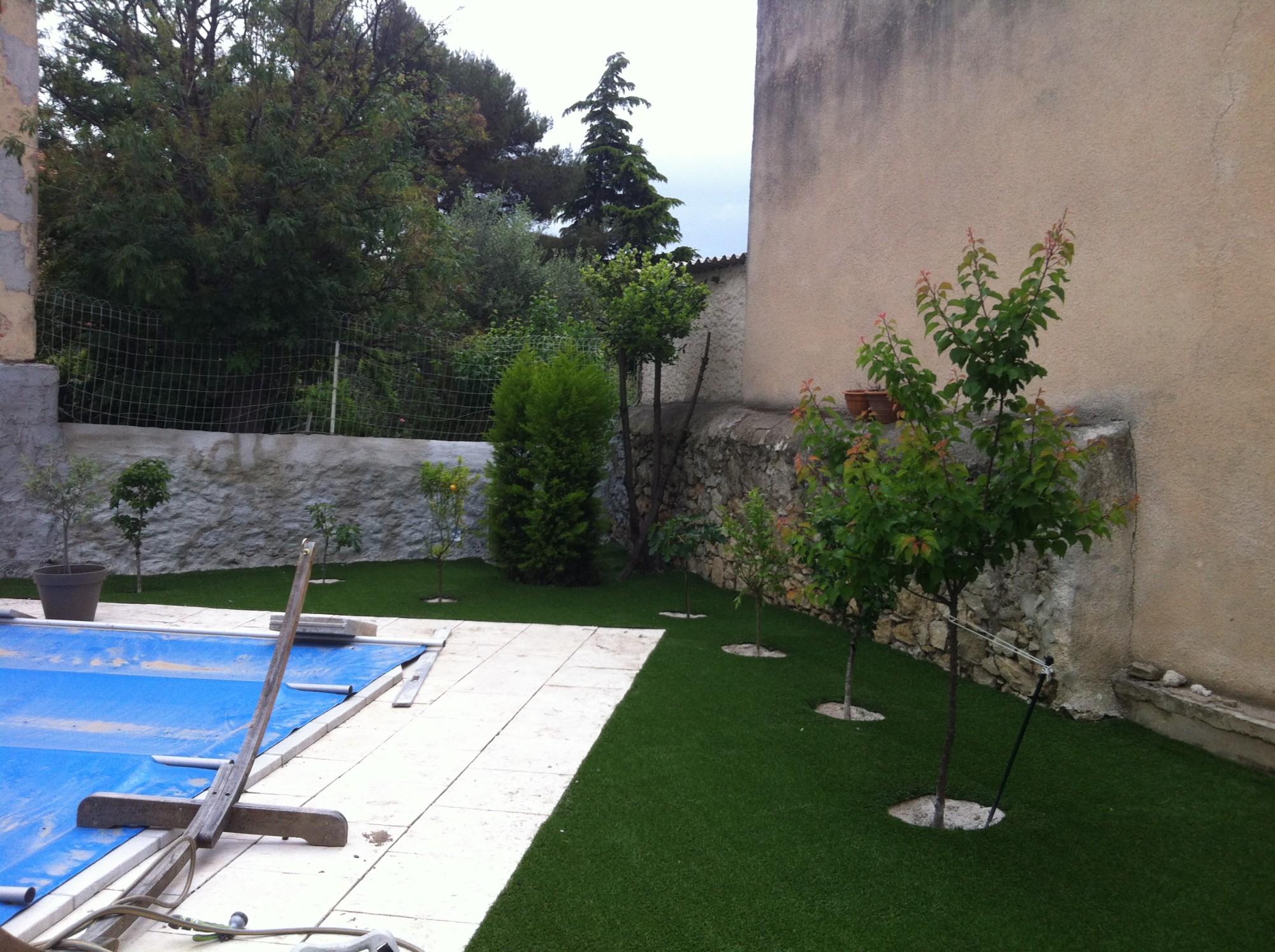 Pelouse synthétique pour jardin Côtes Bleu